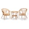 Baxton Studio Alleta Modern Bohemian Natural Brown Rattan 3-Piece Living Room Set 210-12719-12720 - alternate 4